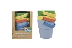 SILICONE SHOWER BUCKETS 3PCS SET GREEN