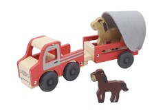 WOODEN TRUCK WITH HORSE FLOAT 