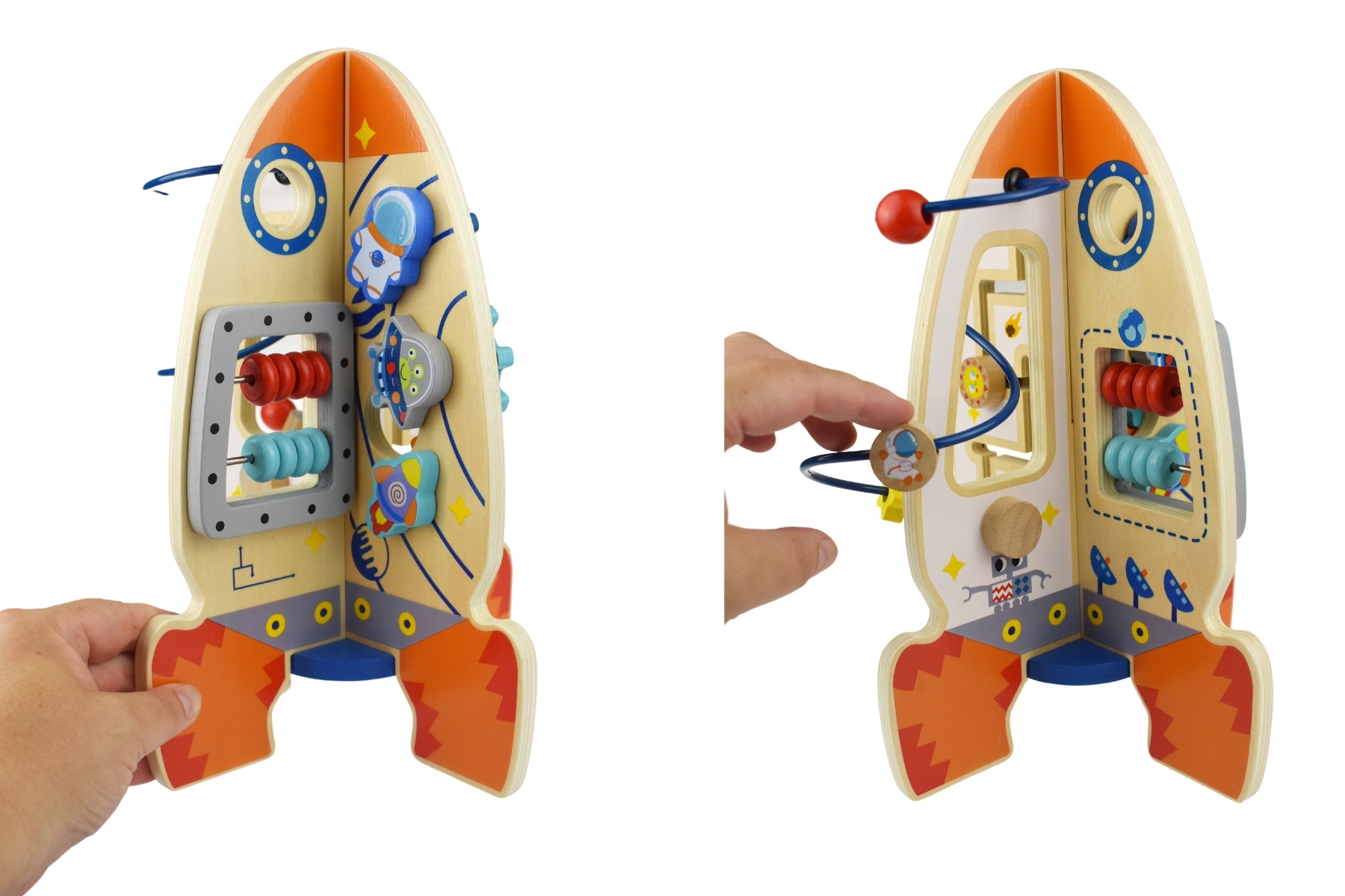 Wooden store activity rocket