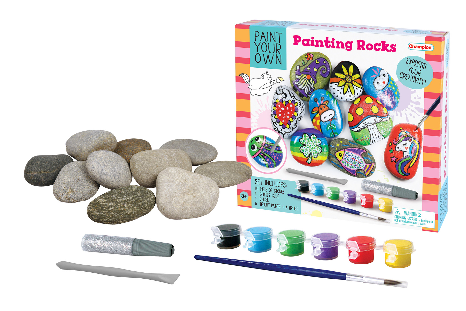 Kaper Kidz PYO Rock Painting Kits Craft Kits