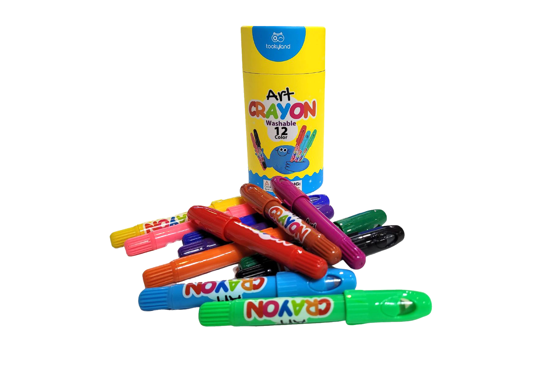 Jar Melo Washable Crayons Non Toxic Crayons Bulk Kids Creative Painting  Crayons for Toddlers School Art Supplies Children Gift Coloring Pen Easy to  Hold Large Crayons