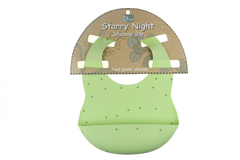 STARRY NIGHT SILICONE BIB-GREEN