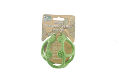 SILICONE TEXTURED TEETHER GRIP BALL-GREEN