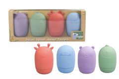 SILICONE SAFARI SPLASH ANIMAL POURERS 4 PCS SET