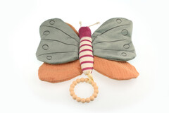 SNUGGLE PAL BELLA BUTTERFLY WITH SILICONE TEETHING RING