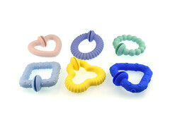SILICONE SNAP & LEARN SENSORY TEETHERS