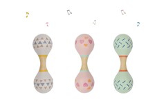 CALM & BREEZY MARACA RATTLE DOUBLE SET OF 3PCS