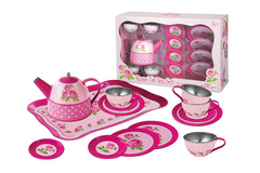 ROSE TIN TEA SET 15PCS