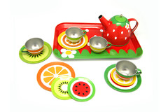 FRUIT TIN TEA SET 15PCS