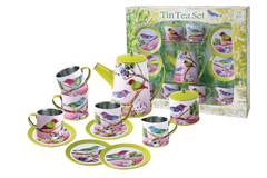 BIRD TIN TEA MUG SET 13PCS