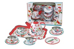 GARDEN BIRDS TIN TEA SET 15PCS