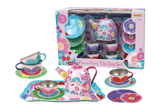 FLOWER FAIRY TIN TEA SET 15PCS