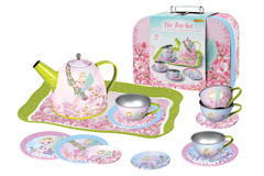 FAIRY TIN TEA SET IN SUITCASE 15PCS