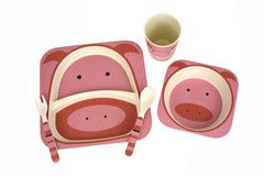 BAMBOOZOO DINNERWARE PIG 5PCS