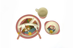 BAMBOOZOO DINNERWARE STAR RABBIT