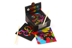 SCRATCH GLITTERY NOTES SET 130PCS