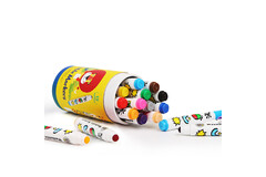SPECIAL ROUND TIP WASHABLE MARKER -12 COLOURS