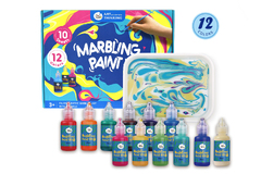 MARBLING PAINT KIT - 12 COLORS