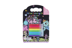 VELVET COLOURING KIT - UNICORN