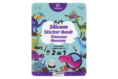 SILICONE STICKER BOOK - DINOSAUR MUSEUM