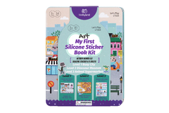 SILICONE STICKER BOOK - BUSY CITY