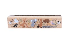 BUSH BUDDIES AUSSIE ANIMALS WOODEN HARMONICA
