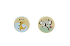 BUSH BUDDIES KOALA AND KANGAROO WOODEN CASTANETS SET OF 2