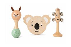 BUSH BUDDIES AUSSIE BEATS MARACA TAMBOURINE BELL STICK SET