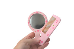 PINK MIRROR & COMB SET