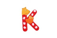 ANIMAL LETTER K RED