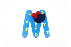 ANIMAL LETTER M BLUE