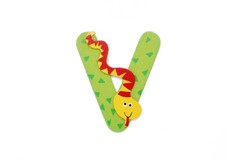 ANIMAL LETTER V GREEN
