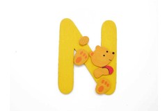 BEAR LETTER N YELLOW