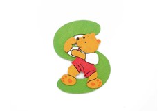 BEAR LETTER S green