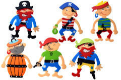 PIRATE BOOKMARKS