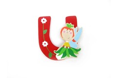 FAIRY LETTER U   RED