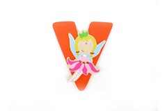 FAIRY LETTER V   ORANGE