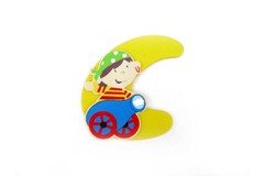 PIRATE LETTER C   YELLOW
