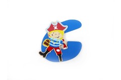 PIRATE LETTER G   DARK BLUE