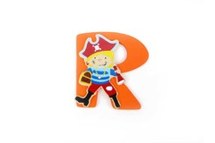 PIRATE LETTER R   ORANGE