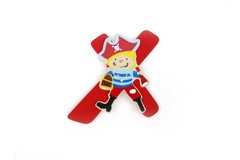 PIRATE LETTER X   RED
