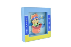 PIRATE PICTURE FRAME BLUE
