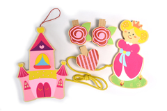 WOODEN PRINCESS MEMO CLIP