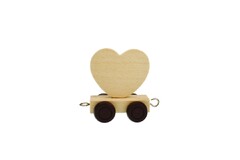 ALPHABET TRAIN - CARRIAGE LETTER HEART SHAPE