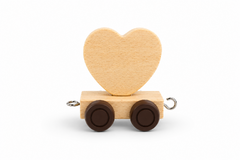 ALPHABET TRAIN - CARRIAGE LETTER HEART SHAPE