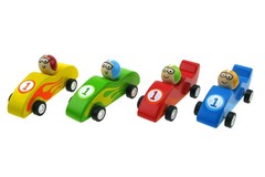 RACING CAR PULL BACK COLOUR SET OF 4