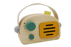 WOODEN RADIO MUSIC BOX GREEN