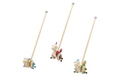 PUSH ALONG CALM & BREEZY DINOSAUR SET OF 3
