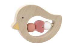CALM & BREEZY BIRD RATTLE WITH SILICONE BEAD