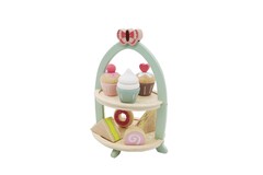 WOODEN HIGH TEA STAND PLAYSET